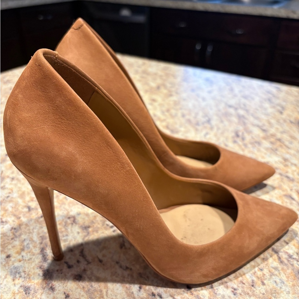 Aldo Elegant Tan Stiletto Pointed Heels